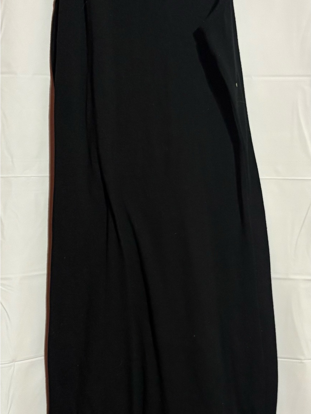 Express Black Maxi dress with Subtle Side Stripe